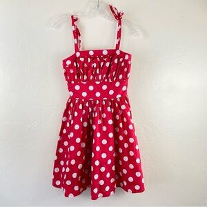 Tatyana Beach Bach XS Red & White Polka Dot Spaghetti Strap Square Neck Dress